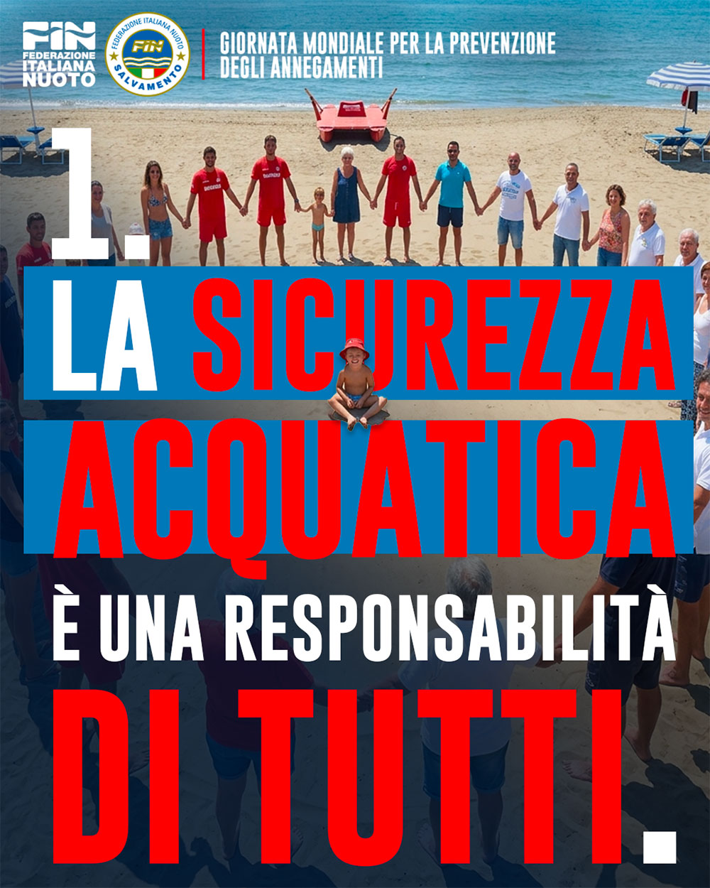 La sicurezza acquatica è una responsabilità di tutti.
